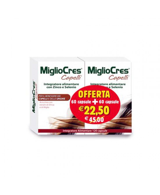 MIGLIOCRES 60+60 CAPSULE 60 G PROMOZIONE - Gruppofarmastore.it