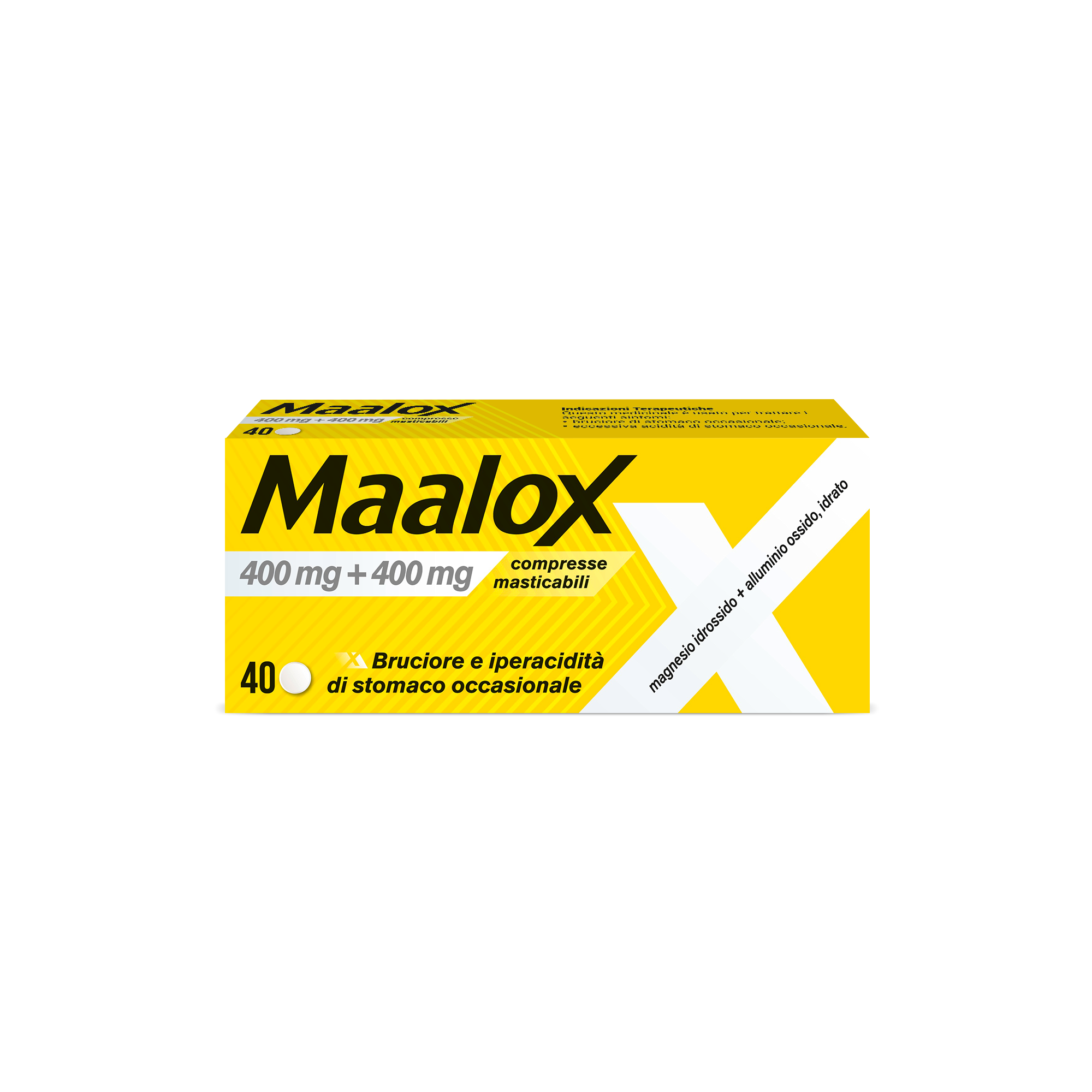 MAALOX*40CPR MAST 400MG+400MG - Gruppofarmastore.it