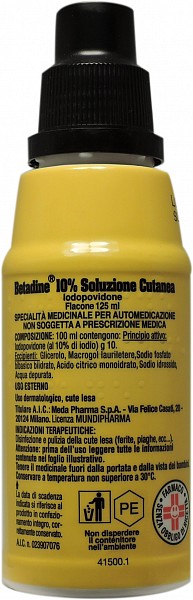 BETADINE*SOLUZ CUT 125ML 10% - Gruppofarmastore.it