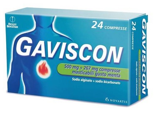 GAVISCON*24CPR MENTA 500+267MG - Gruppofarmastore.it