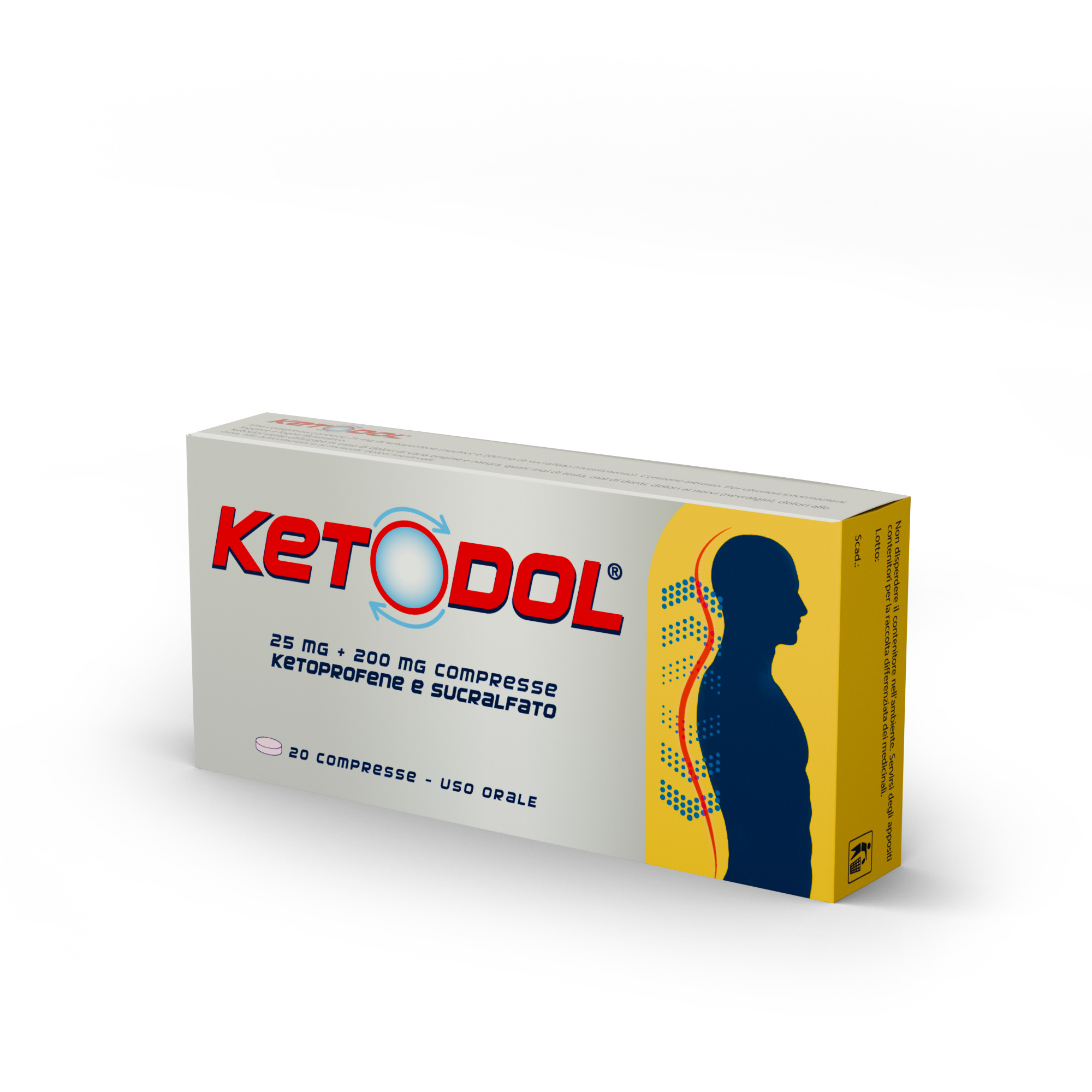 KETODOL*20CPR 25MG+200MG - Gruppofarmastore.it