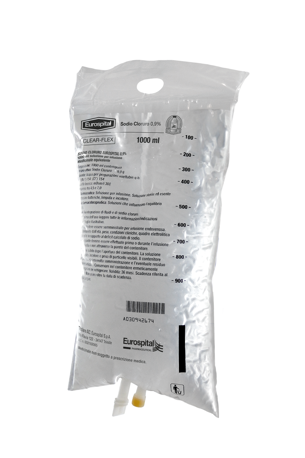 SODIO CLORURO EUROS*0,9%1000ML - Gruppofarmastore.it