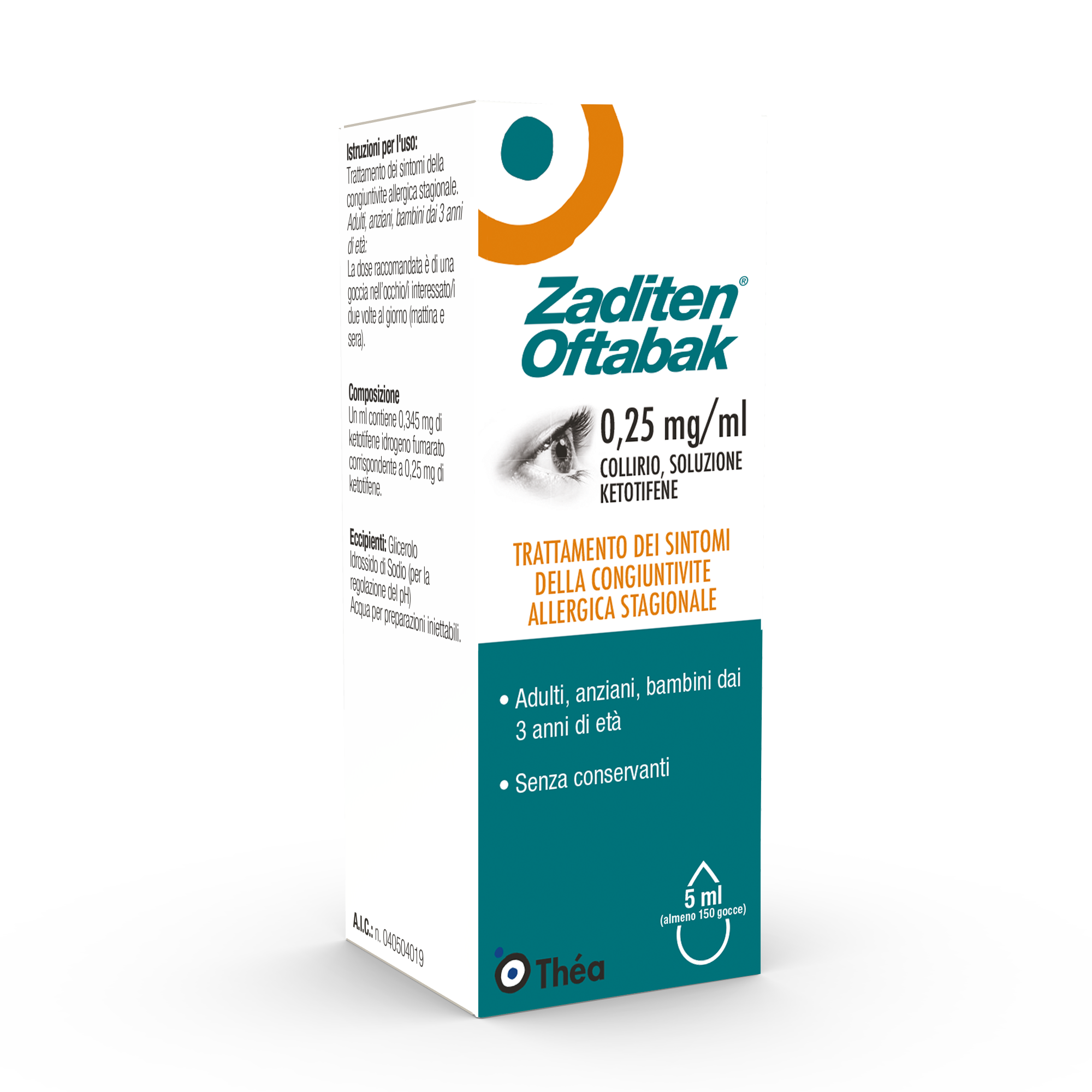 ZADITEN OFTABAK*COLLIRIO FL5ML - Gruppofarmastore.it