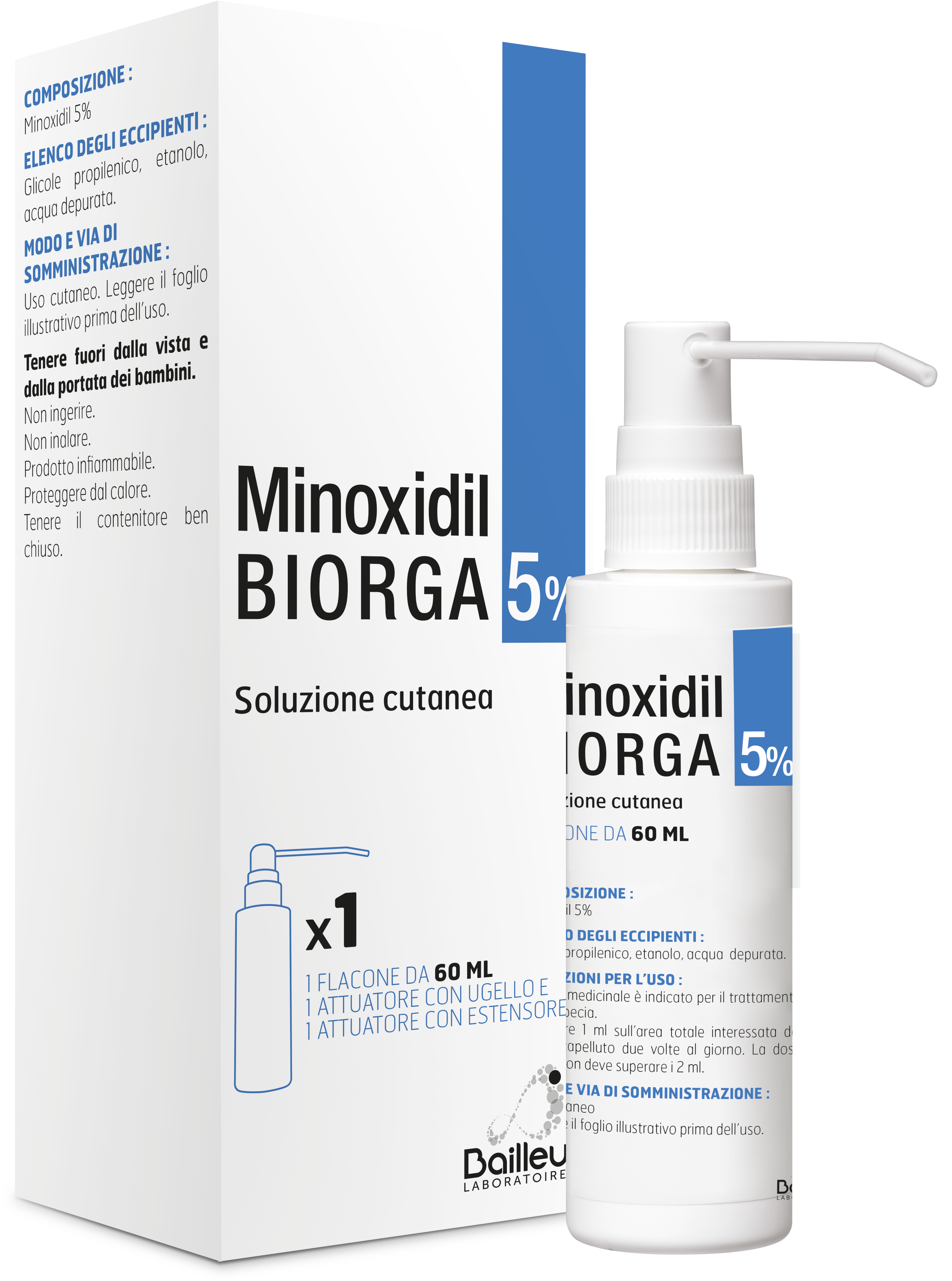 MINOXIDIL BIORGA*SOL CUT60ML5% - Gruppofarmastore.it
