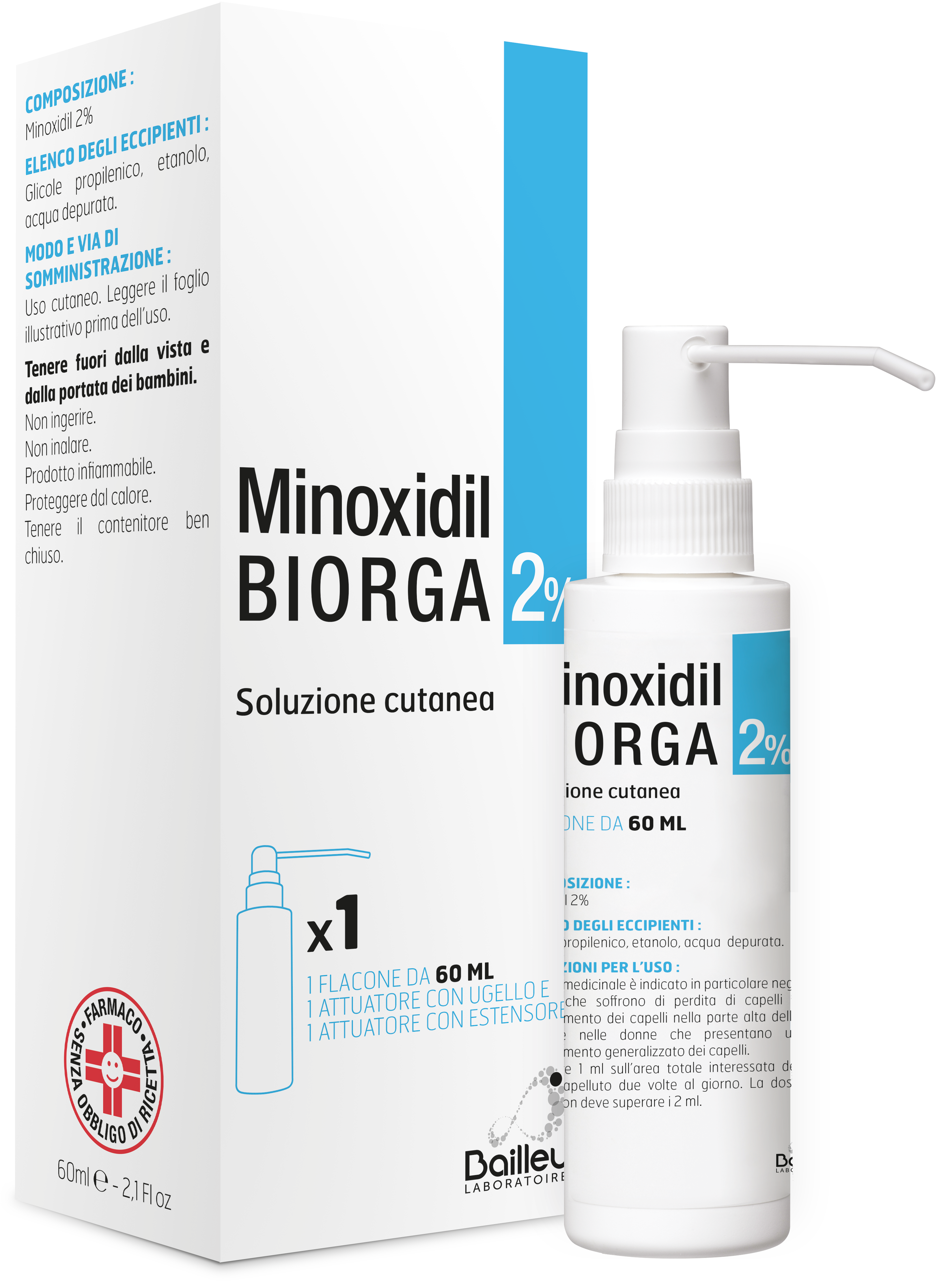 MINOXIDIL BIORGA*SOL CUT60ML2% - Gruppofarmastore.it