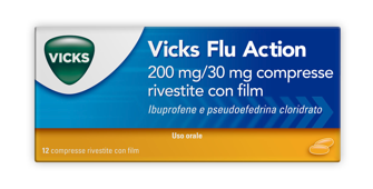 VICKS FLU ACTION*12CPR200+30MG - Gruppofarmastore.it