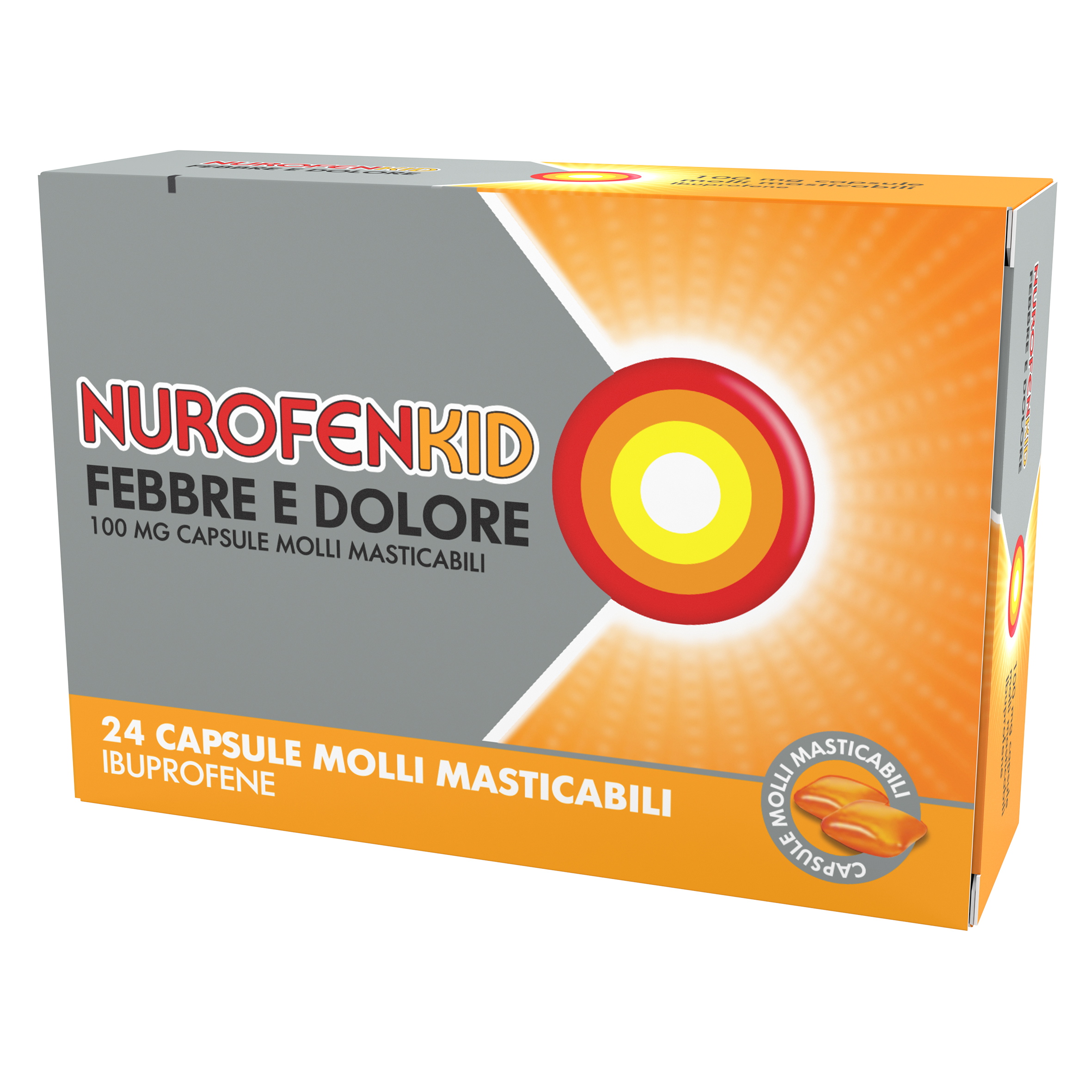 NUROFENKID FEBBRE D*24CPS100MG - Gruppofarmastore.it