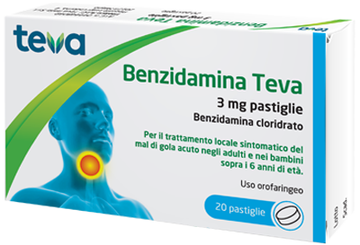 BENZIDAMINA TEVA*20PASTL 3MG - Gruppofarmastore.it