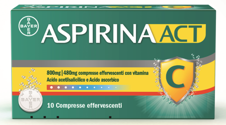 ASPIRINAACT*10CPR EFF800+480MG - Gruppofarmastore.it