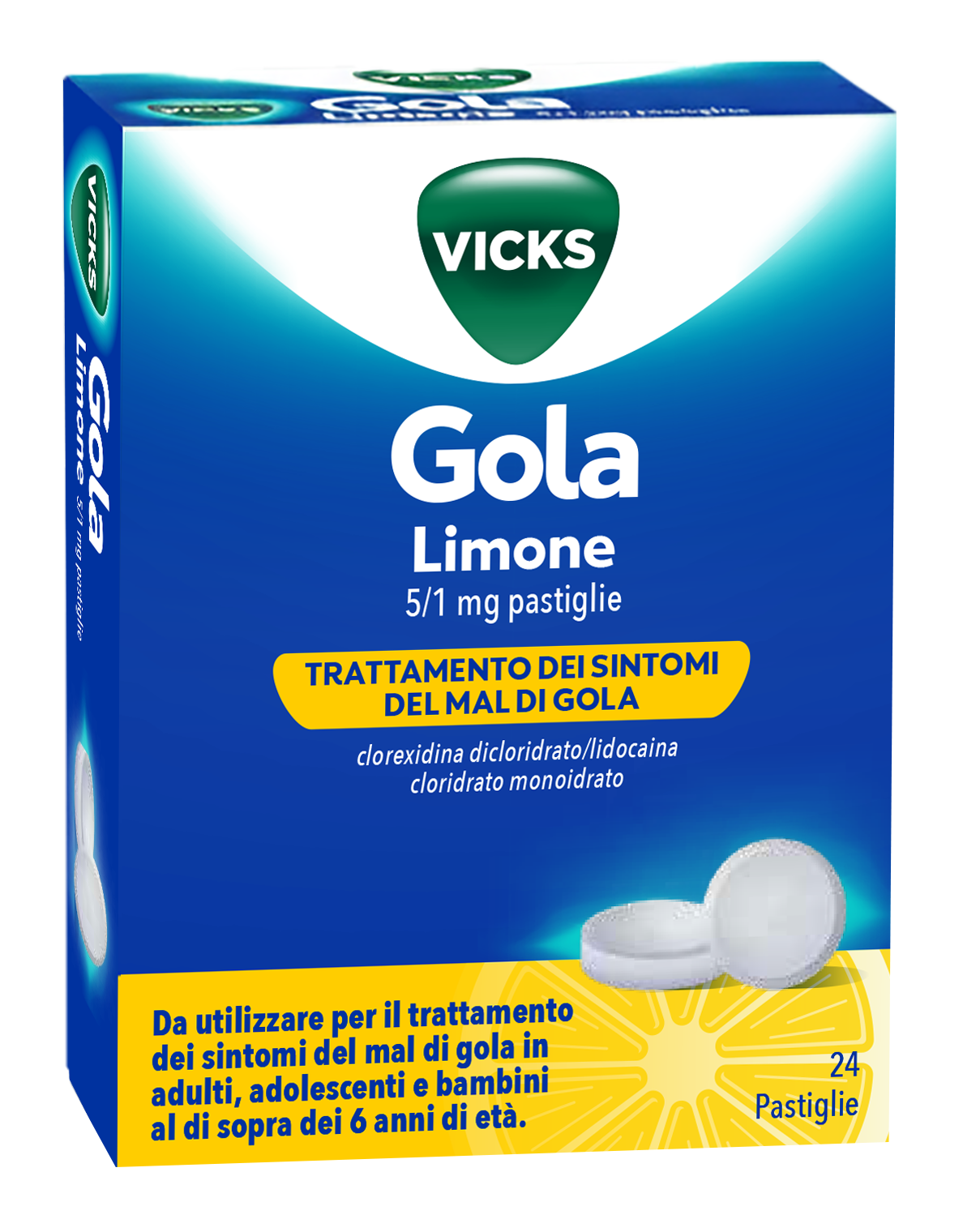 VICKS GOLA*24PAST 5+1MG LIMONE - Gruppofarmastore.it