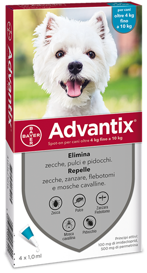 ADVANTIX SPOT ON*4PIP 4-10KG - Gruppofarmastore.it