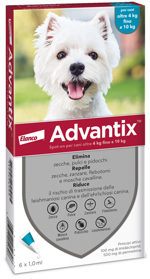 ADVANTIX SPOT ON*6PIP 4-10KG - Gruppofarmastore.it