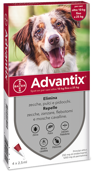 ADVANTIX SPOT ON*4PIP 10-25KG - Gruppofarmastore.it