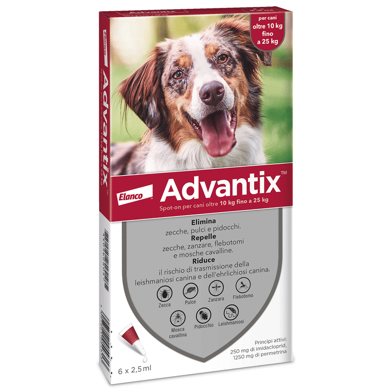 ADVANTIX SPOT ON*6PIP 10-25KG - Gruppofarmastore.it
