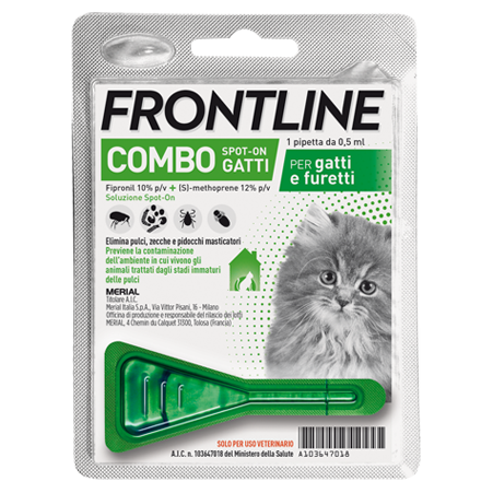FRONTLINE COMBO*1PIP GATTI/FUR - Gruppofarmastore.it