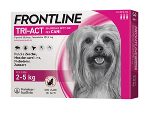 FRONTLINE TRI-ACT*3PIP 2-5KG - Gruppofarmastore.it