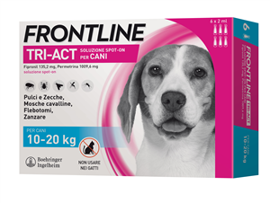 FRONTLINE TRI-ACT*6PIP 10-20KG - Gruppofarmastore.it