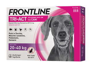 FRONTLINE TRI-ACT*3PIP 20-40KG - Gruppofarmastore.it