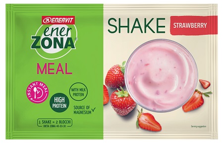 ENERZONA INSTANT MEAL FRAGOLA YOGHURT 1 BUSTA DA 50 GRAMMI - Gruppofarmastore.it