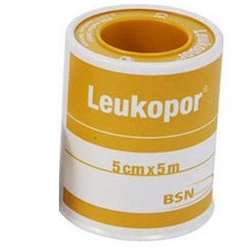 CEROTTO IN ROCCHETTO LEUKOPOR IPOALLERGENICO TESSUTO NON TESSUTO BIANCO 5X500 CM - Gruppofarmastore.it