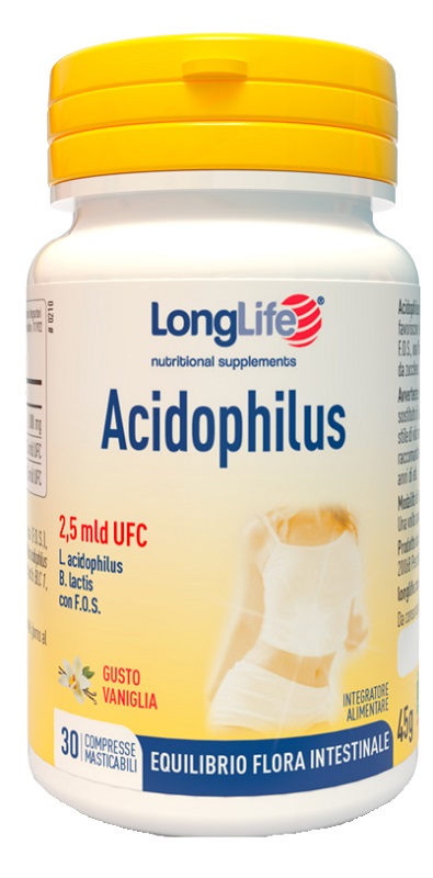 LONGLIFE ACIDOPHILUS 30 COMPRESSE MASTICABILI - Gruppofarmastore.it