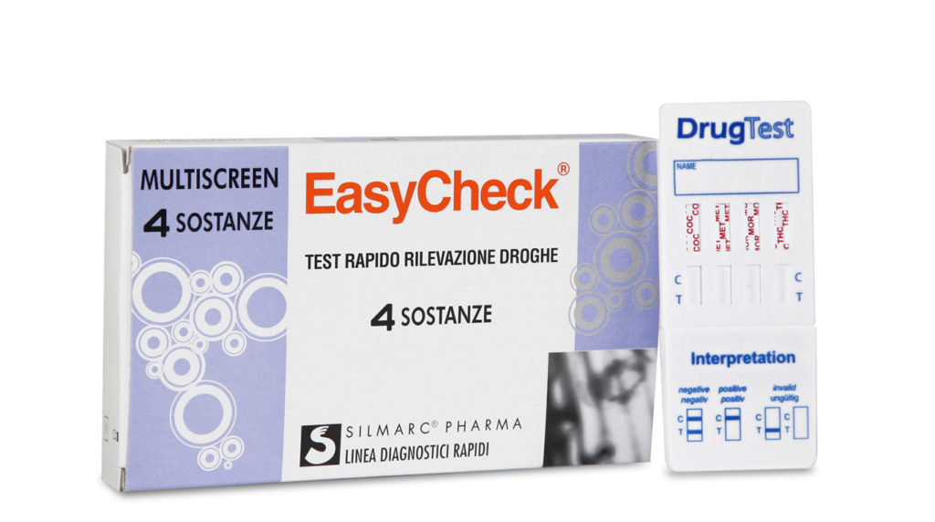 TEST RAPIDO SINGOLO O MULTIPLO PER RIVELAZIONE USO DI DROGHE STRIP EASYCHECK 4 SOSTANZE C - Gruppofarmastore.it