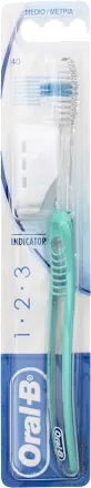 ORALB 123 INDICATOR SPAZZOLINO MANUALE SETOLE 35 MEDIE - Gruppofarmastore.it