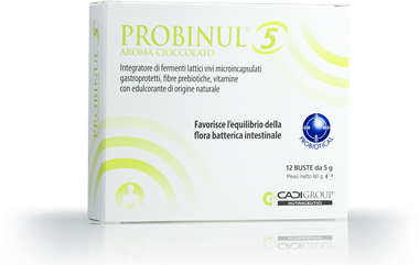 PROBINUL 5 12 BUSTINE 5 G AROMA CIOCCOLATO - Gruppofarmastore.it