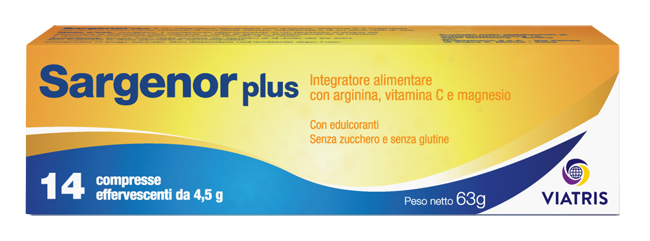 SARGENOR PLUS 14 COMPRESSE EFFERVESCENTI DA 4,5 G - Gruppofarmastore.it