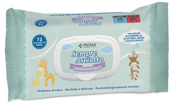 SALVIETTINE UMIDIFICATE SEMPRE ASCIUTTO 72 PEZZI PROFAR - Gruppofarmastore.it