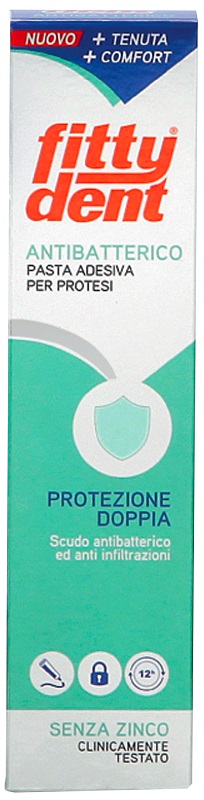 FITTYDENT ANTIBATTERICO PASTA ADESIVA DENTIERA NUOVA FORMULA40 G - Gruppofarmastore.it