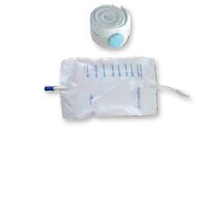 SACCA RACCOGLI URINA DA GAMBA PER INCONTINENZA IN PVC 750 ML TUBO RACCORDO DIRITTO 30 CM+RUBINETTO SCARICO+VALVOLA ANTIREFLUSSO+2 FASCE A BOTTONI 10 PEZZI - Gruppofarmastore.it