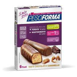 PESOFORMA BARRETTA CIOCCOLATO CARAMELLO 12 X 31 G - Gruppofarmastore.it