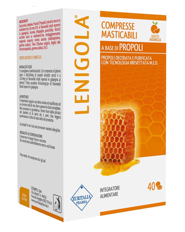 LENIGOLA COMPRESSE MASTICABILI ARANCIA 40 COMPRESSE - Gruppofarmastore.it