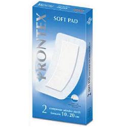GARZA COMPRESSA PRONTEX SOFT PAD AUTOADESIVA 10X20CM 2 PEZZI - Gruppofarmastore.it