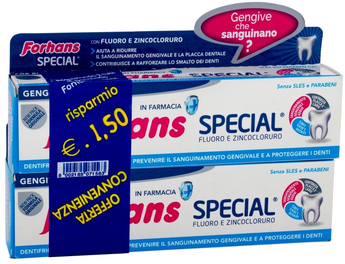 FORHANS SP DENTIF 2X75ML - Gruppofarmastore.it