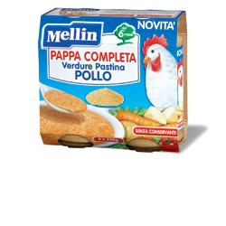 MELLIN PAPPA COMPLETA POLLO 250 G 2 PEZZI - Gruppofarmastore.it