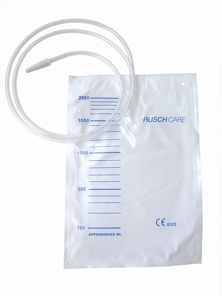 SACCA DI DRENAGGIO LETTO PER INCONTINENZA 2000ML IN PVC CON TUBO DI RACCORDO 130CM DIAMETRO 5X7MM MONOUSO 30 PEZZI - Gruppofarmastore.it