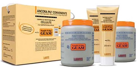 GUAM FANGHI D'ALGA DOPPIA CONVENIENZA CON FANGHI D'ALGA GUAM 2 X 1 KG + CREMA GEL 2 X 250 ML - Gruppofarmastore.it