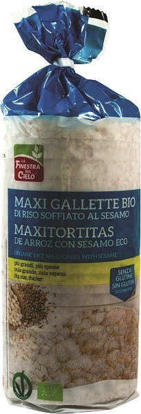 MAXIGALLETTE DI RISO AL SESAMO BIO 200 G - Gruppofarmastore.it