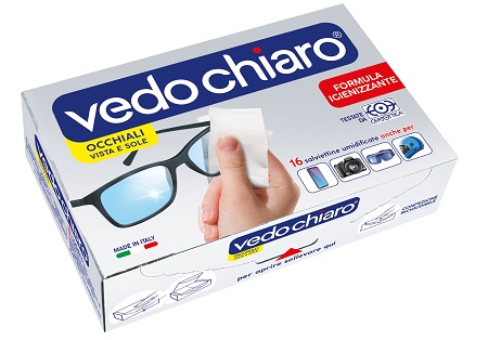 VEDOCHIARO OCCHIALI 16 SALVIETTE UMIDIFICATE - Gruppofarmastore.it