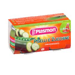 PLASMON OMOGENEIZZATO PISELLI ZUCCHINE 80 G X 2 PEZZI - Gruppofarmastore.it
