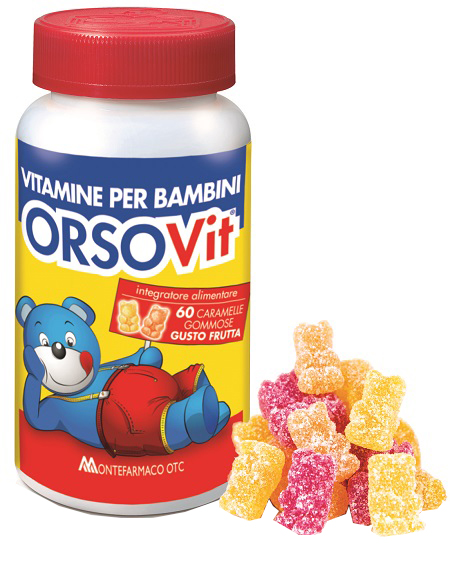 ORSOVIT CARAMELLE GOMMOSE VITAMINA BB SENZA GLUTINE 60 PEZZI - Gruppofarmastore.it