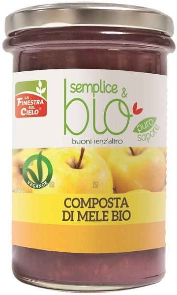 COMPOSTA DI MELE BIO CON POLPA DI MELA 320 G - Gruppofarmastore.it