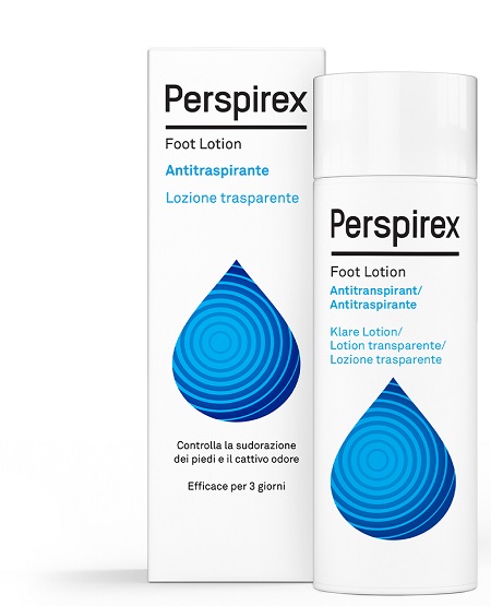 PERSPIREX FOOT LOTION ANTITRASPIRANTE LOZIONE TRASPARENTE SUDORAZIONE E CATTIVO ODORE PIEDI 100 ML - Gruppofarmastore.it