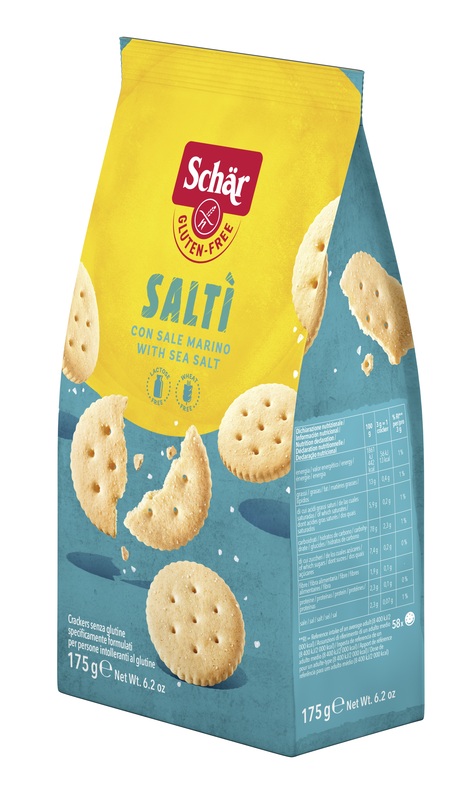 SCHAR SALTI' CRACKER CON SALE MARINO SENZA LATTOSIO 175 G - Gruppofarmastore.it
