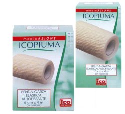 ICOPIUMA BENDA GARZA ELASTICA AUTOFISSANTE CM6X4MT 1 PEZZO - Gruppofarmastore.it