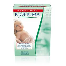 BENDA ICOPIUMA A COMPRESSIONE FISIOLOGICA RETE OMBELICALE CON GARZE STERILI 1 PEZZO - Gruppofarmastore.it
