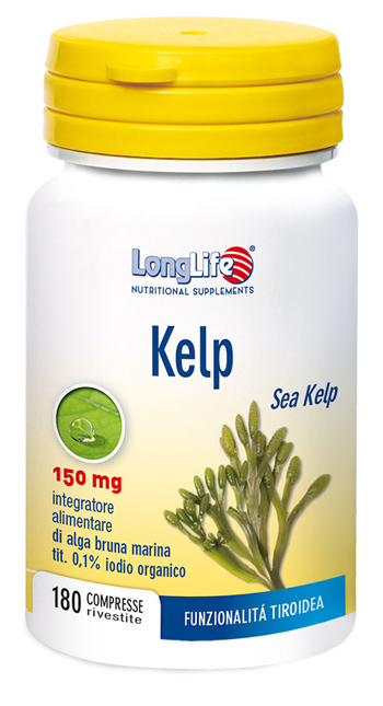 LONGLIFE KELP ALGA BRUNA 180 COMPRESSE - Gruppofarmastore.it