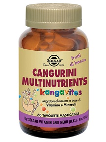 CANGURINI MULTINUTRIENTS FRUTTI TROPICALI 60 COMPRESSE - Gruppofarmastore.it